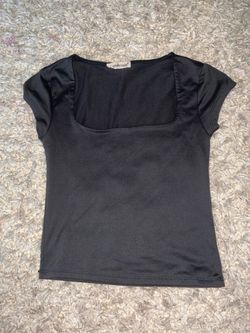 Charlotte Russe Black Square Neck Top – Women’s Small
