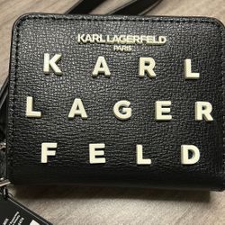 KARL LAGERFELD PARIS Leather Wallet