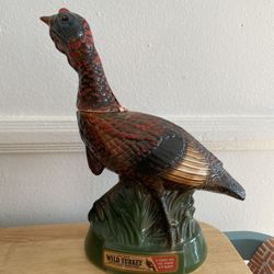 AUSTIN NICHOLS WILD TURKEY CERAMIC BOTTLE LIMITED EDITION NO 6 VINTAGE 101 PROOF