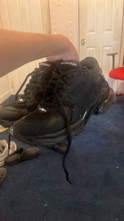 Matte black Balenciaga runners