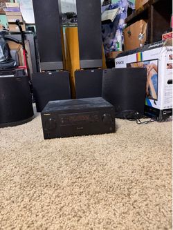 Klipsch surround sound speakers with pioneer amp
