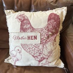 Mother Hen Decorative Pillow