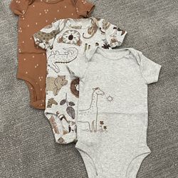 Carter’s Baby 3pcs Bodysuits Set 6months