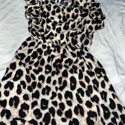 Elegant Leopard Dress 