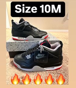 Nike Air Jordan 4 retro “Bred Reimagined” Size 10M