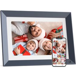 10.1-inch Digital Picture Frame Smart-Photo-Frame - Digital Frame with 1920 * 1200 IPS Touch Screen, Auto Rotate, 16GB Storage, Load Photos Videos fro