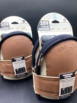 TROXELL LEATHER BEIGE SUPER SOFT KNEE PADS**(FINANCIAMOS/WE FNANCE)**