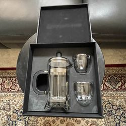 NEW French Press Coffee Maker w/2 Cups