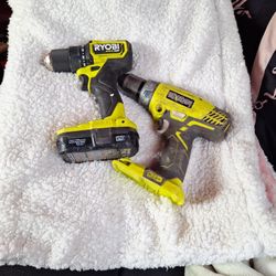 Ryobi Drills 1 Older 1 Newer