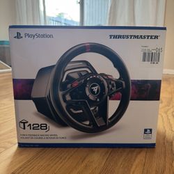 Thrustmaster T-128 PC and PlayStation Wheel + Next Level Racing Stand.