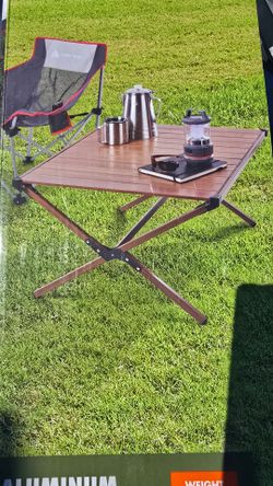 Aluminum top table NEW UNOPENED box