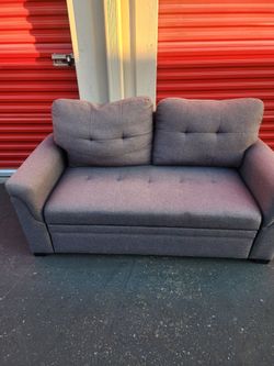 *Free delivery* Gray pull out foot rest 2 seater compact can disassembled apartment friendly Comfortable