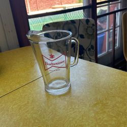 Budweiser Glass Pitcher $15.00