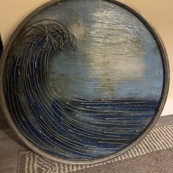 25” diameter Round Bike Spoke Wave