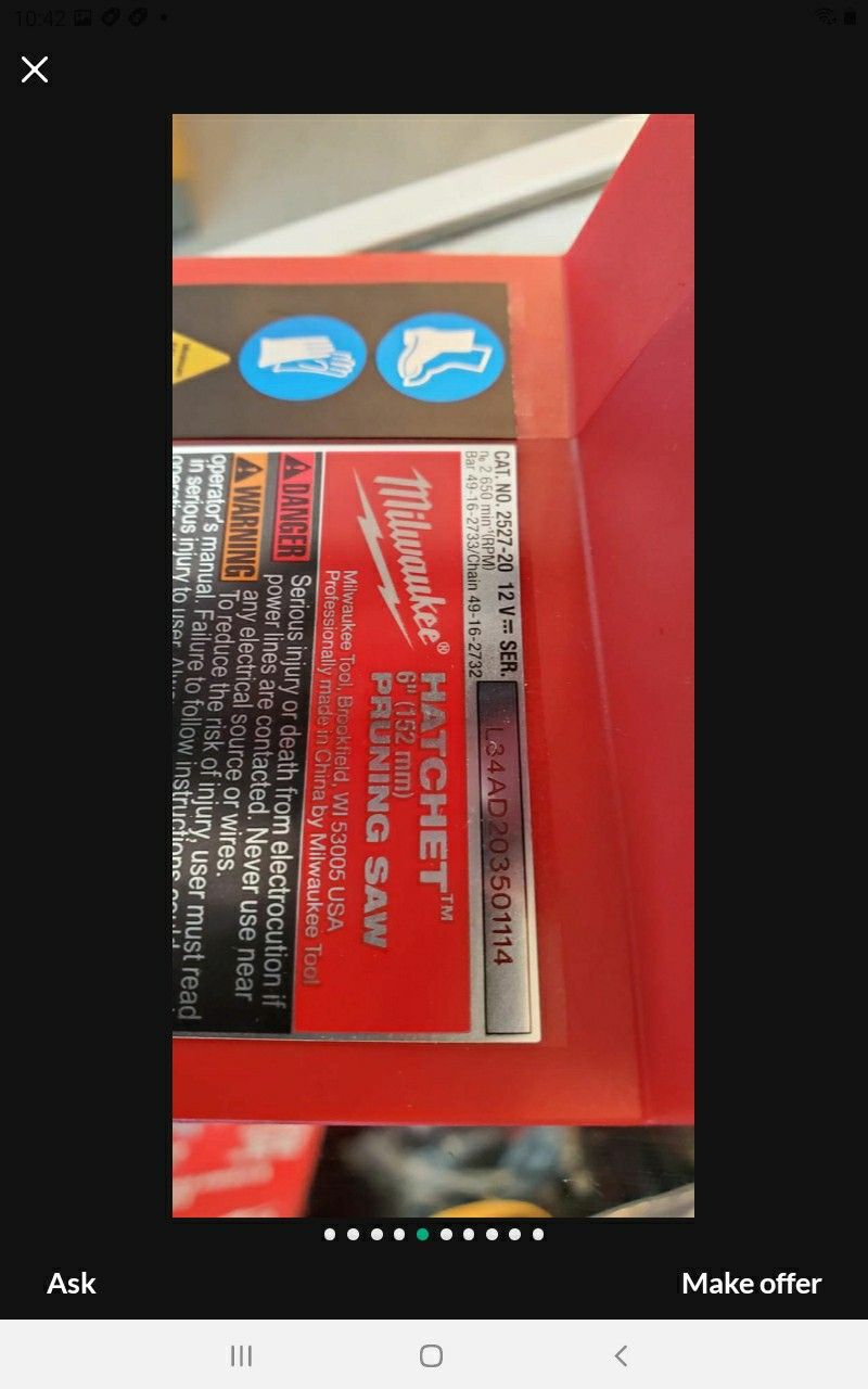 MILWAUKEE M12 HATCHET FUEL BRUSSHLES TOOL ONLY SOLO LA HERRAMIENTA