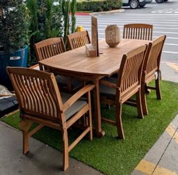 Teak outdoor dining set