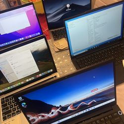 MacBook Pros Lenovo Laptops