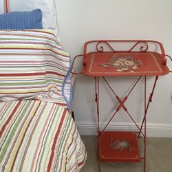 ROSEMALING PAINTED COLLAPSIBLE TABLE 