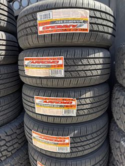 215/60r16 Arroyo tires en nuevas con 50,000 millas de garantía las 4