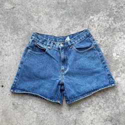 Vintage 90s PASSION Blue Denim Short Shorts Size L / 27”