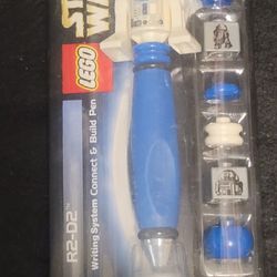 LEGO Star Wars R2-D2 Writing System Connect & Build Pen, New in Package