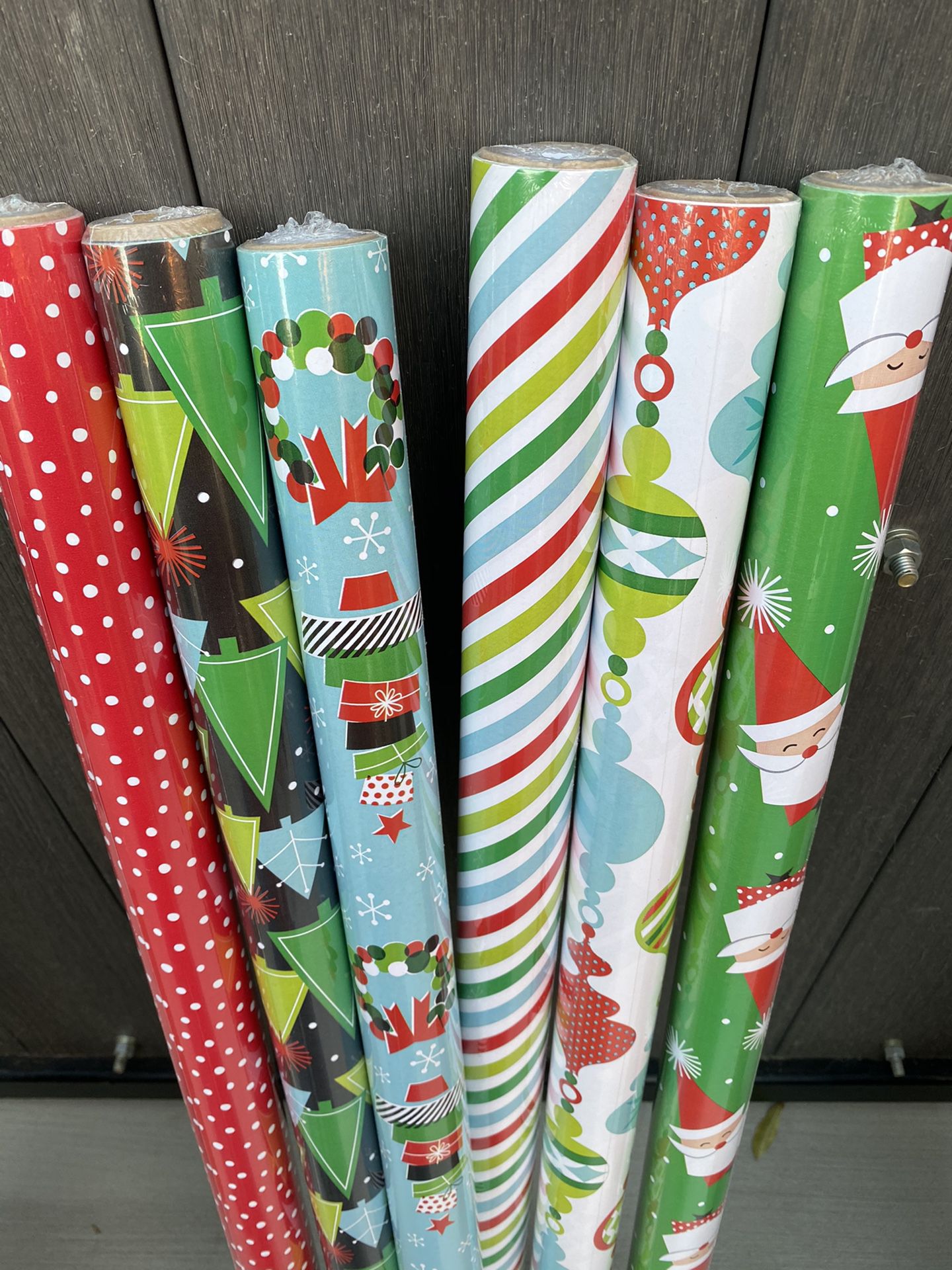 Hallmark Christmas Wrapping Paper Bundle with Cut Lines on Reverse