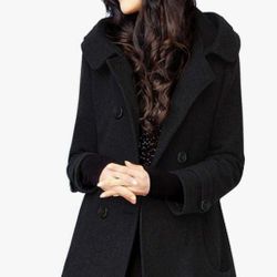 Women's Warm Double Breasted
Wool Pea Coat Trench Coat Jacket with
Hood
G2 3 sustainability features
