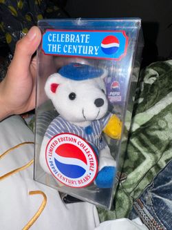 Vintage 2000 Pepsi Celebrate the Century Limited Edition Collectible Bear – NIB