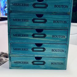 5 Drawer Decorative Organizer storage