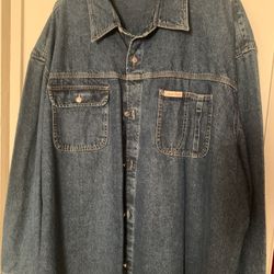 Men’s New Jean Shirt Size 3XL