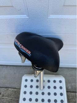 Original American-style cruiser bicycle seat