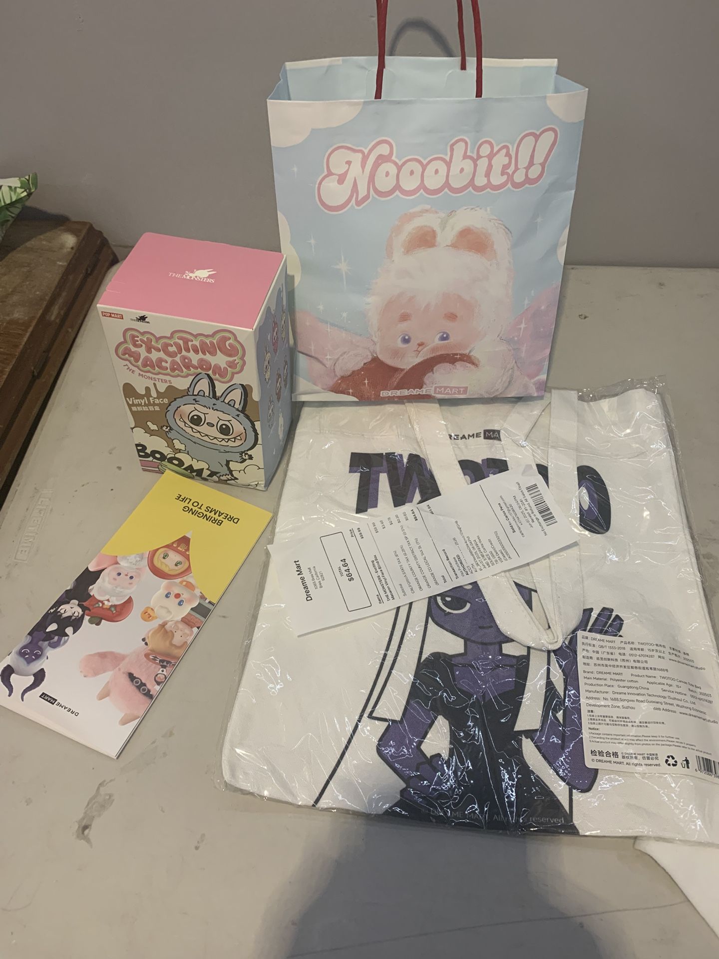 Labubu With Bag And Receipt