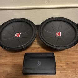 2 15 inch Kicker Comp R’s & Memphis Mono Block 2000D.1