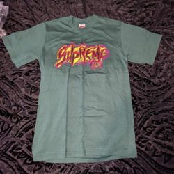 Supreme Scratch Logo T-shirt Dark Green