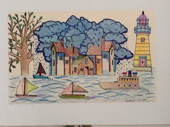 Large Format Colored Pencil Wall Art
