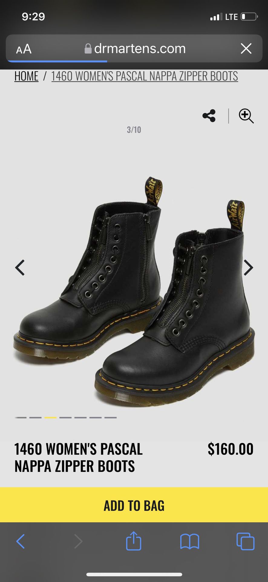 Dr Martens 1460 Women’s Pascal Nappa Zipper Boots for Sale in Salinas, CA -  OfferUp