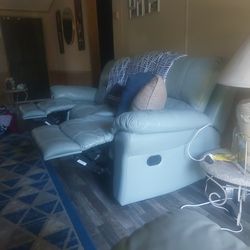 Leather Couch And Love Seat 