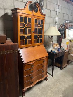 Antique bookshelf secretary-Cash only