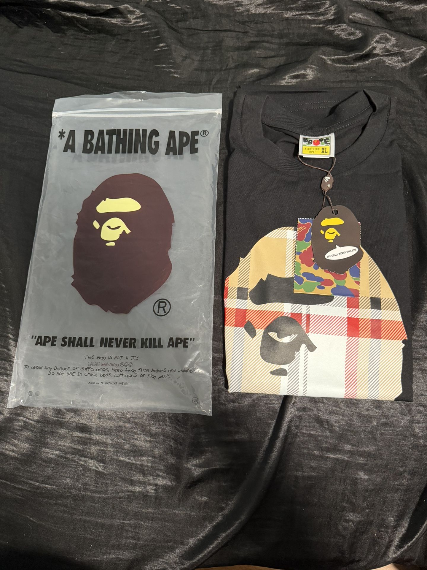 Burberry X bape Shirt XL