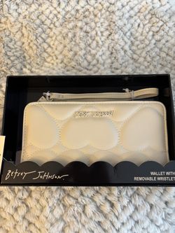 Brand new Betsey Johnson wallet with removable wristlet