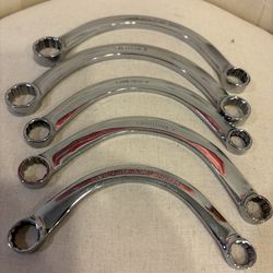 Snap On Tools Curved Half Moon Wrench - 5 Piece Set