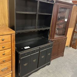 Black China Hutch (in Store)