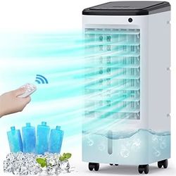 BREEZEWELL 3-IN-1 Evaporative Air Cooler, Portable Air Conditioner Fan/Humidifier 