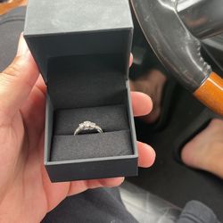 Diamond Ring White Gold  Size 6