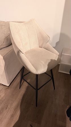 3 Modern Upholstered Bar Stool with Arms