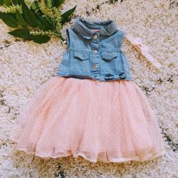 Baby Dress And Hair Band