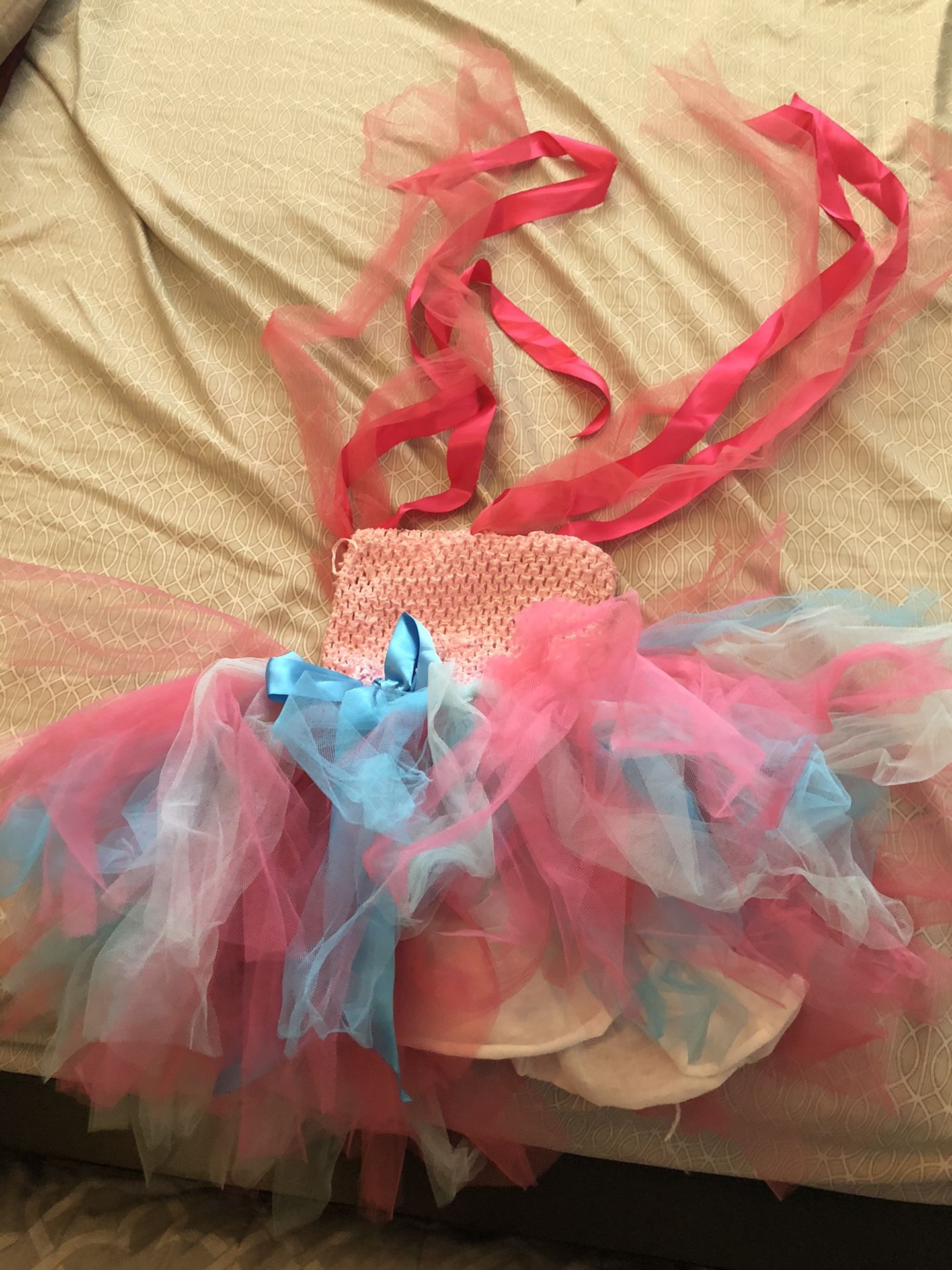 One year baby trolls tutu dress for party