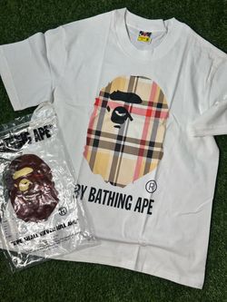 White blueberry bape shirts size medium