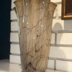Beautifully Tall Handcrafted Handblown Artisan Glass Vase