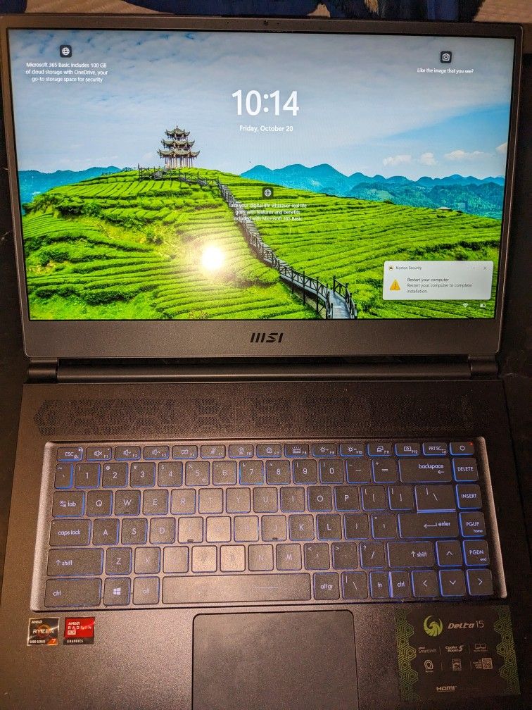 MSI Delta 15 Gaming Laptop 